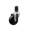 Service Caster 3.5'' SS Hard Rubber Wheel Swivel 1-5/8'' Expanding Stem Caster SCC-SSEX20S3514-HRS-158 - alternate 1